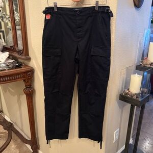 EMPYRE Men Black Relax Cargo Skate Pants Size 28